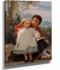 A Reading Lesson by Leon Jean Basile Perrault