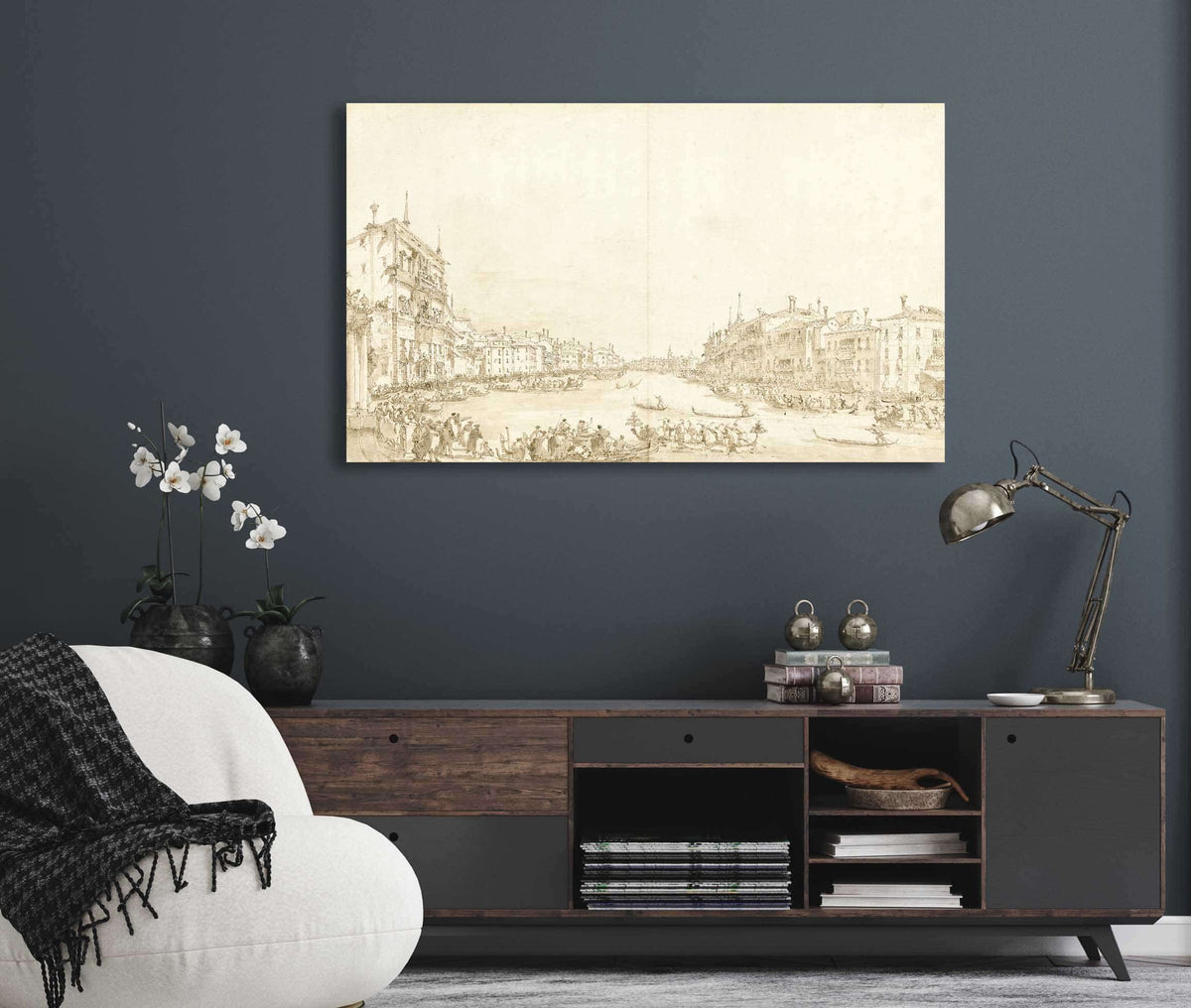 A Regatta On The Grand Canal by Francesco Guardi