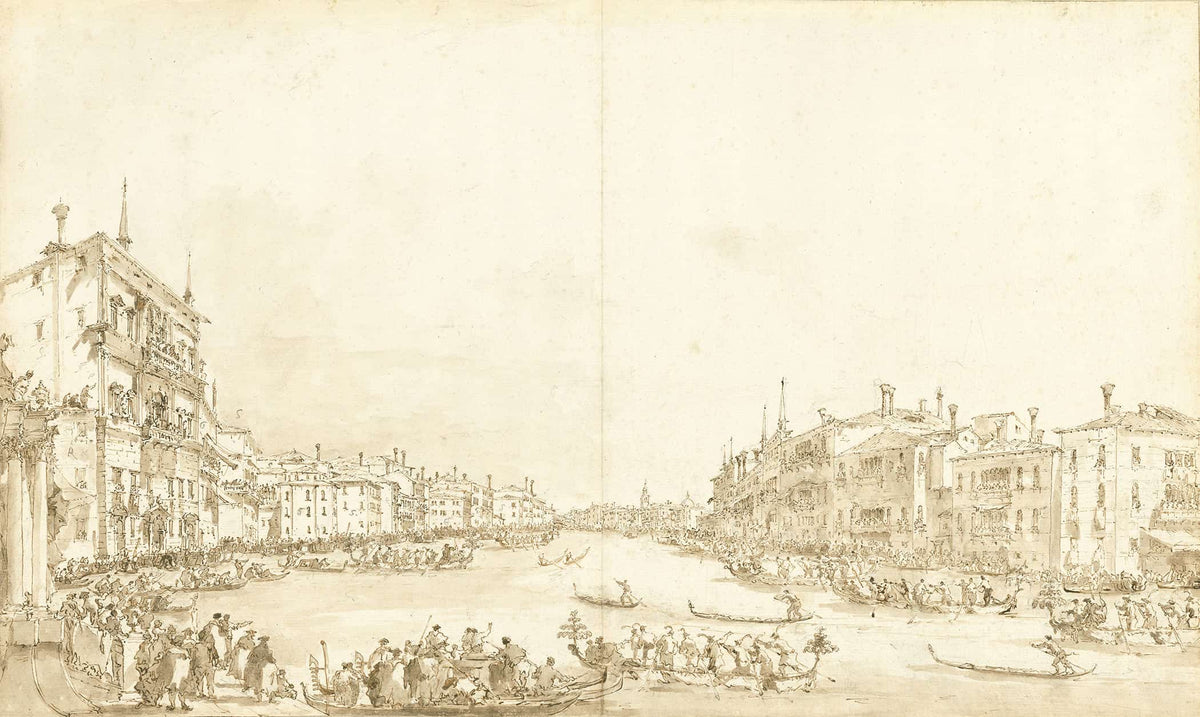 A Regatta On The Grand Canal by Francesco Guardi