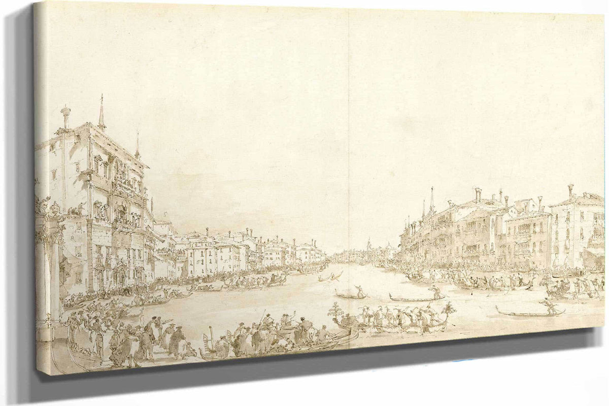 A Regatta On The Grand Canal by Francesco Guardi