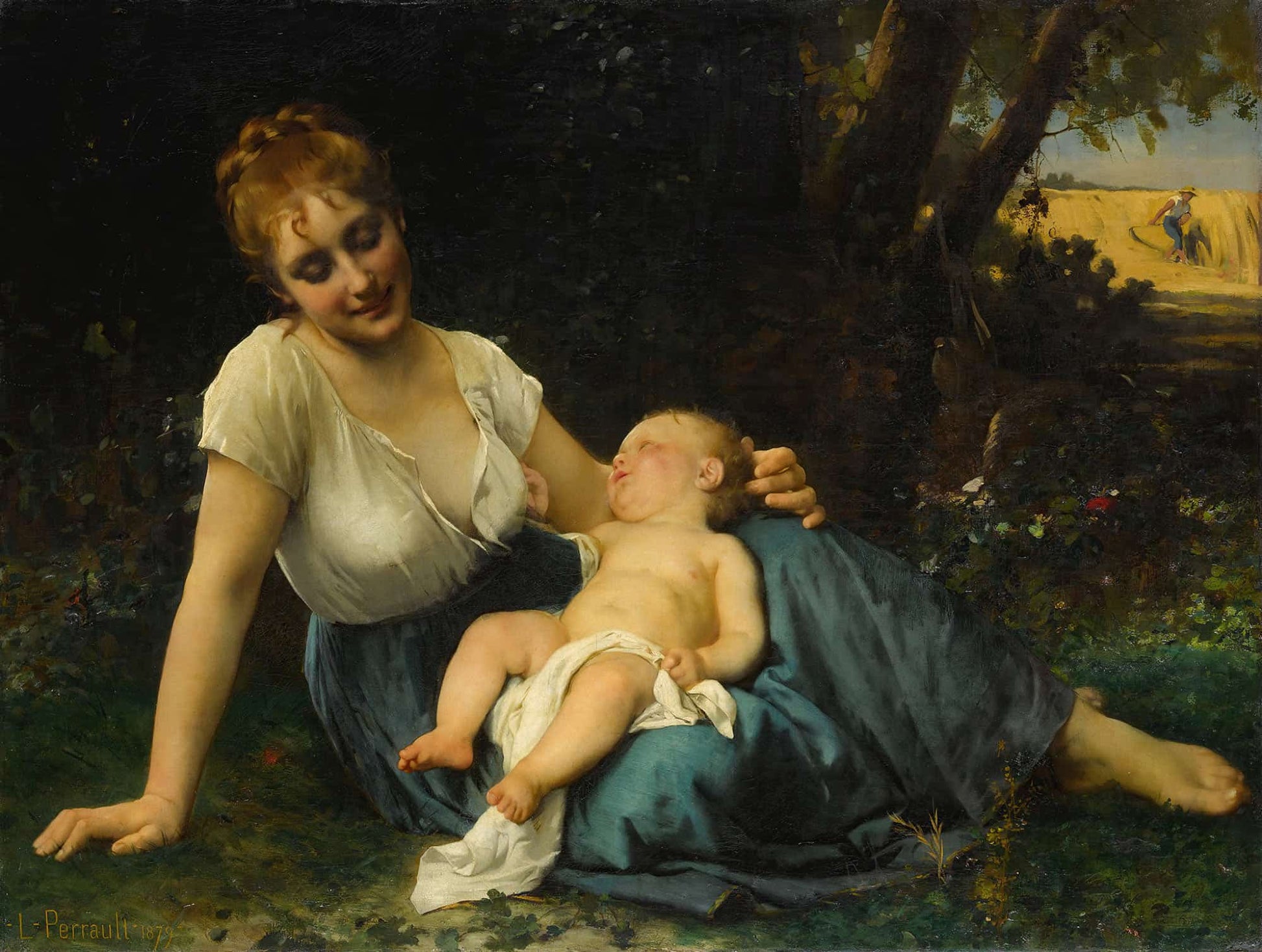 A Rest In The Shade by Leon Jean Basile Perrault