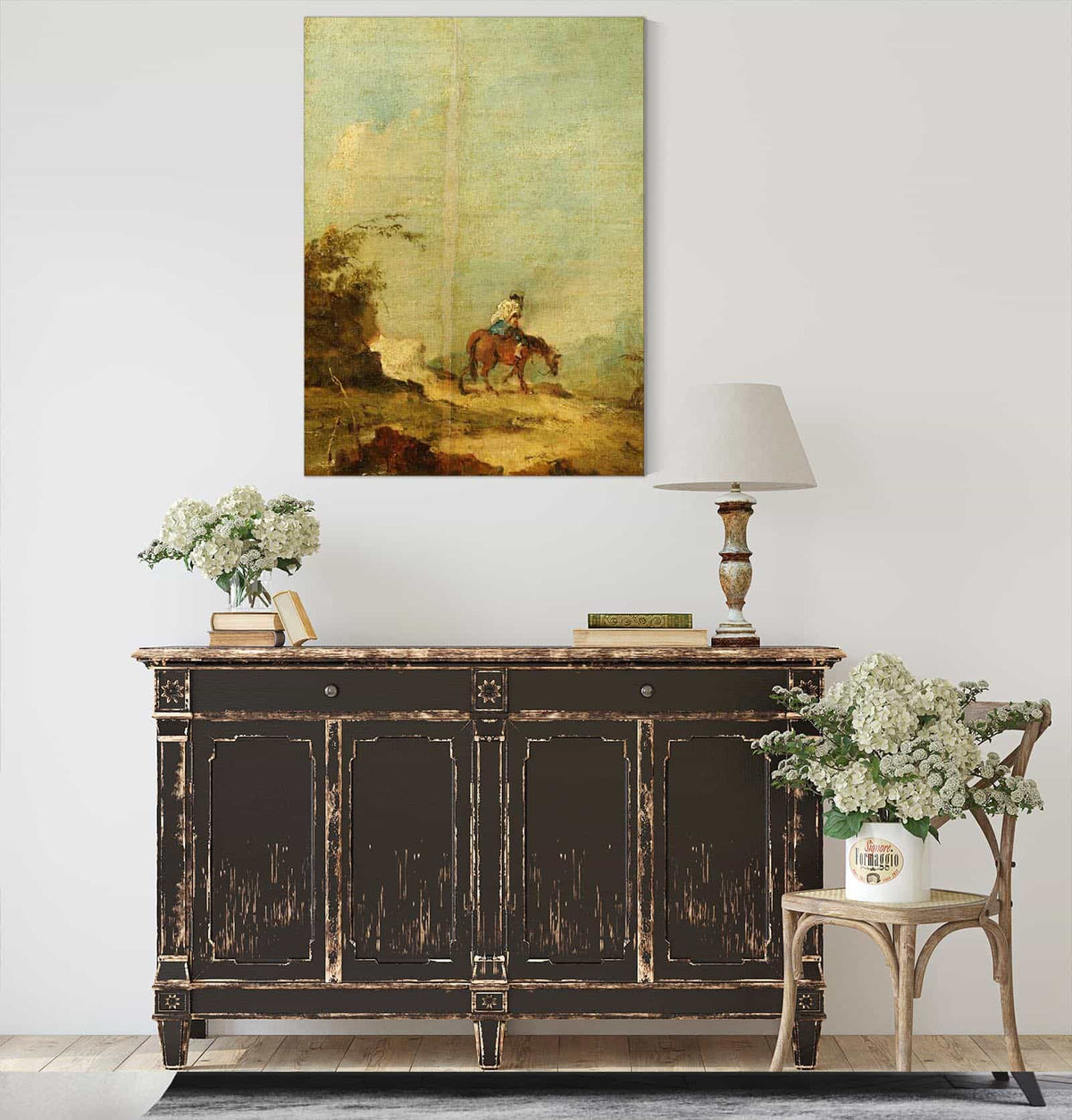 A Rider In A Landscape by Francesco Guardi