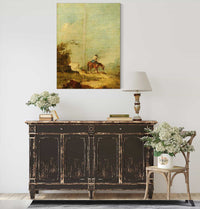 A Rider In A Landscape by Francesco Guardi