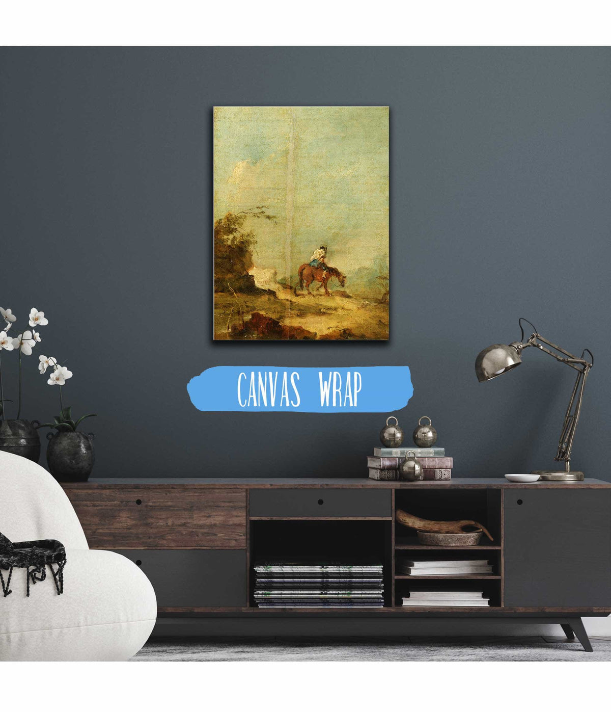 A Rider In A Landscape by Francesco Guardi