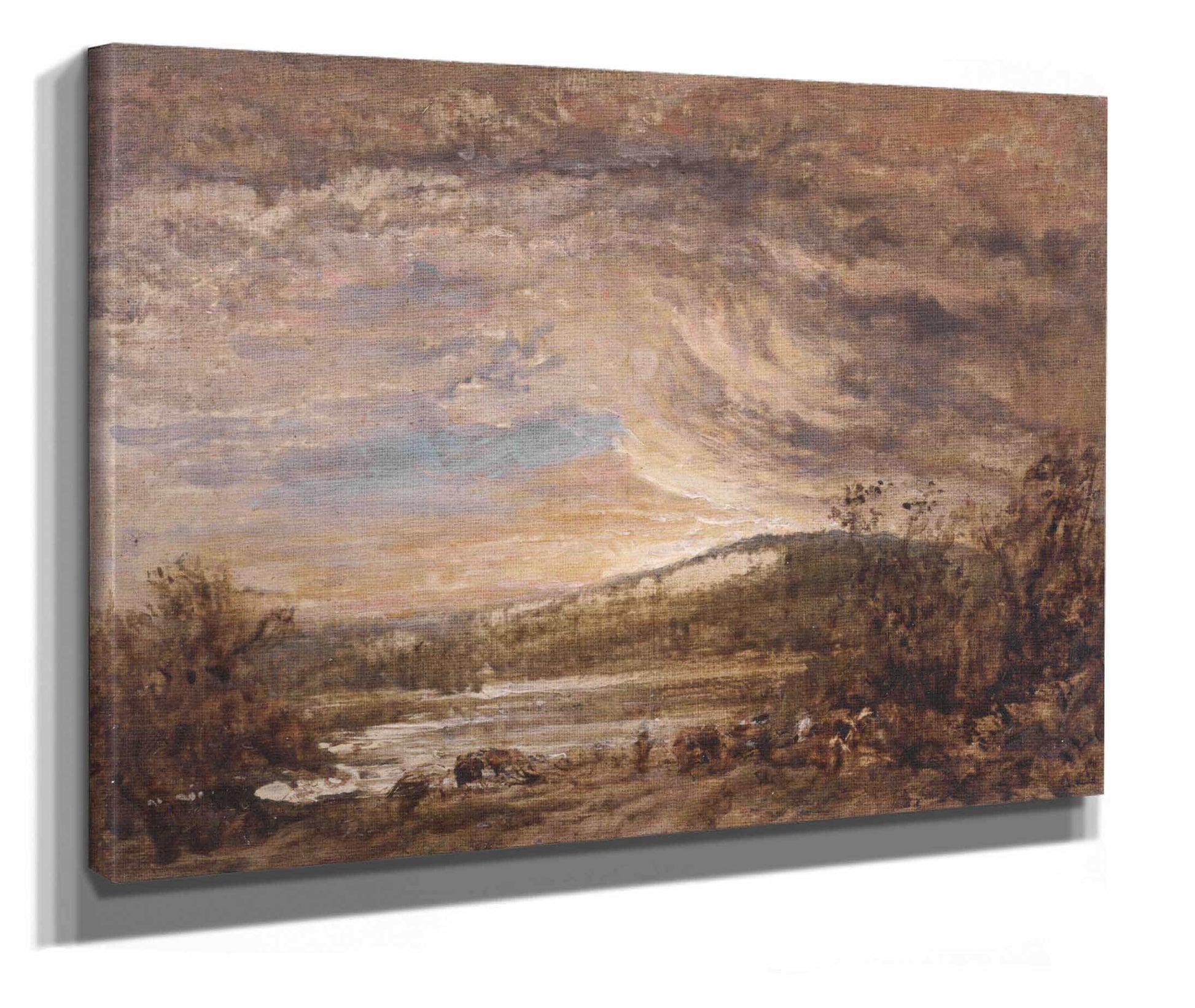 A River Landscape by John Linnell