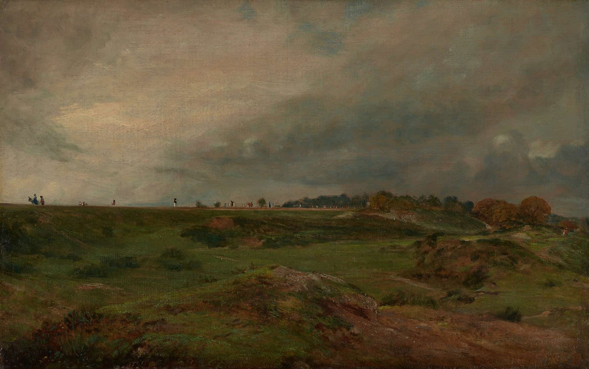A Road Across Hampstead Heath by John Constable