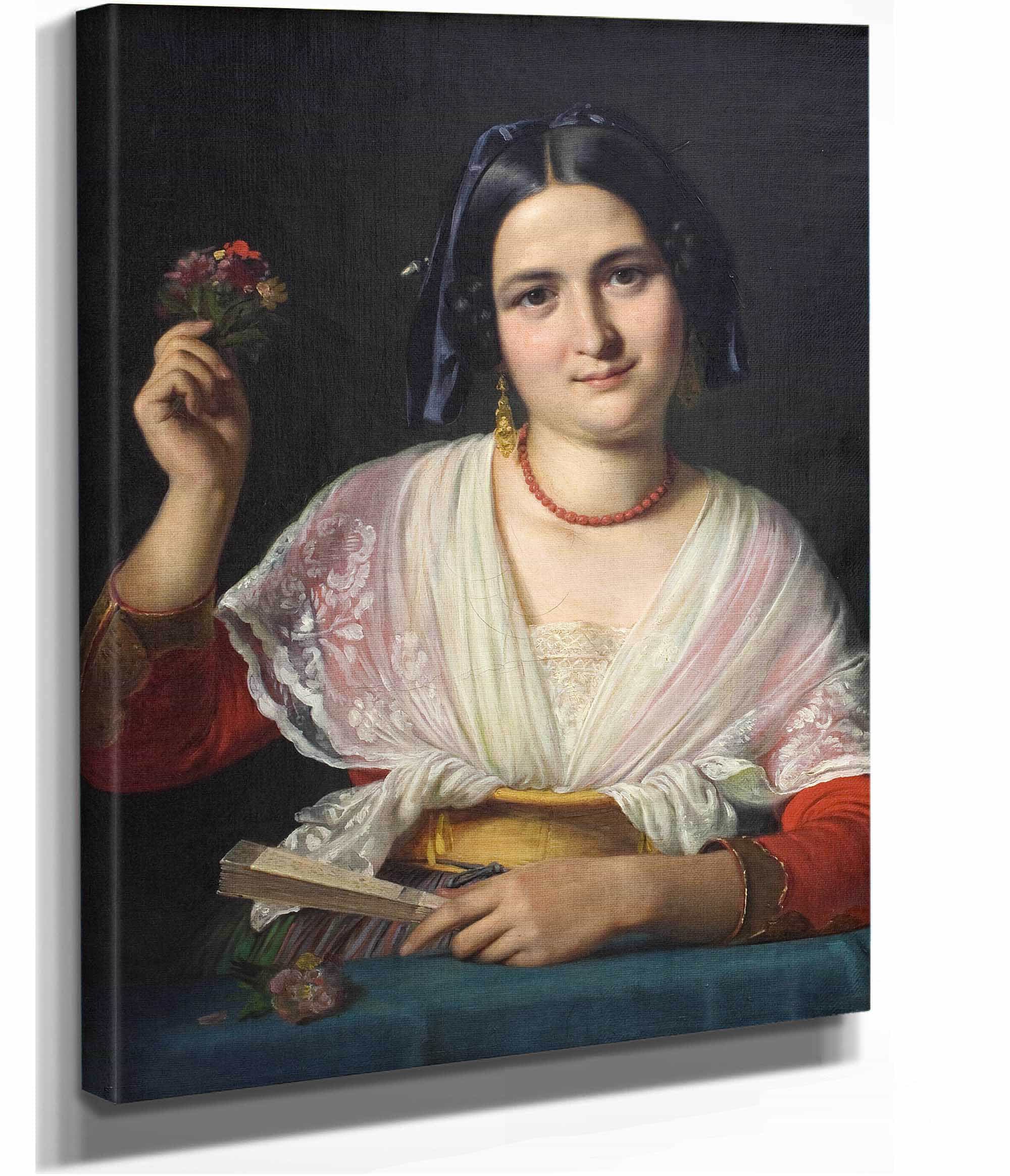 A Roman Woman In Fancy Dress by Wilhelm Marstrand
