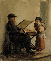 A Russian Salesman Of Sweet Cakes At The Helsinki South Harbour Market Sketch by Albert Edelfelt