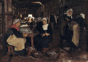 A Sardine Cannery In Concarneau by Peder Severin Kroyer