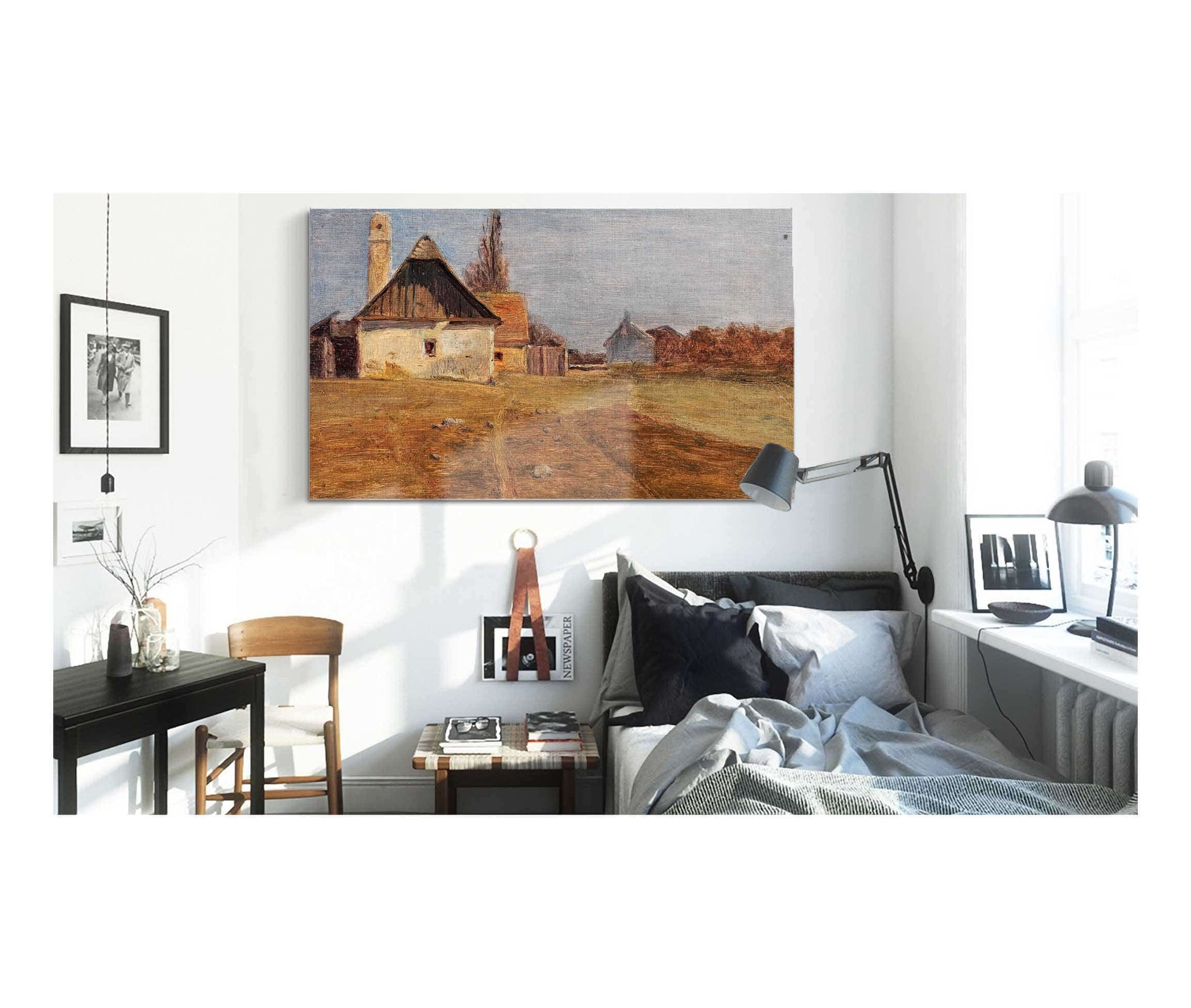 A Scene In Mannsworth On The Danube by Tina Blau
