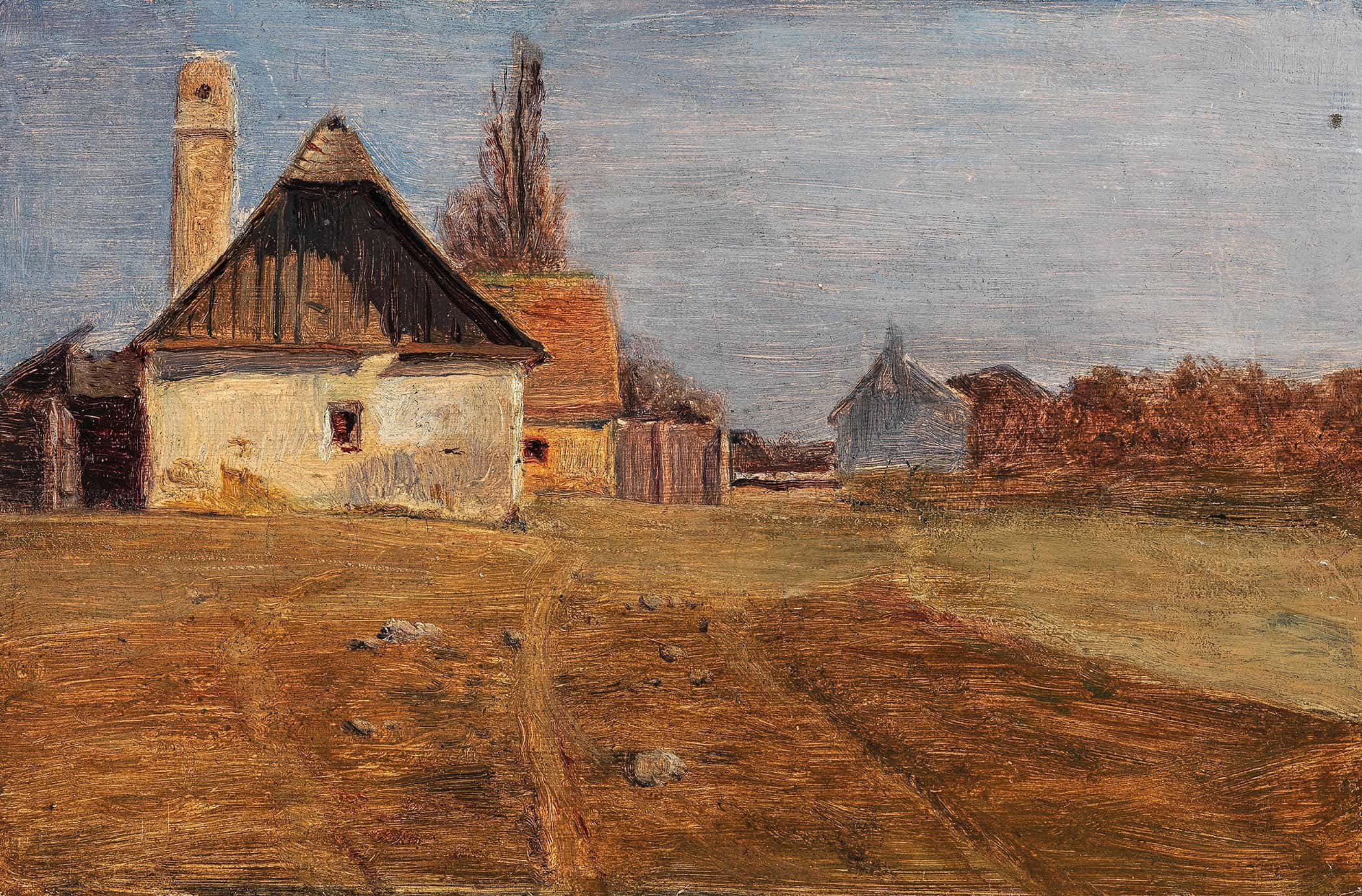 A Scene In Mannsworth On The Danube by Tina Blau