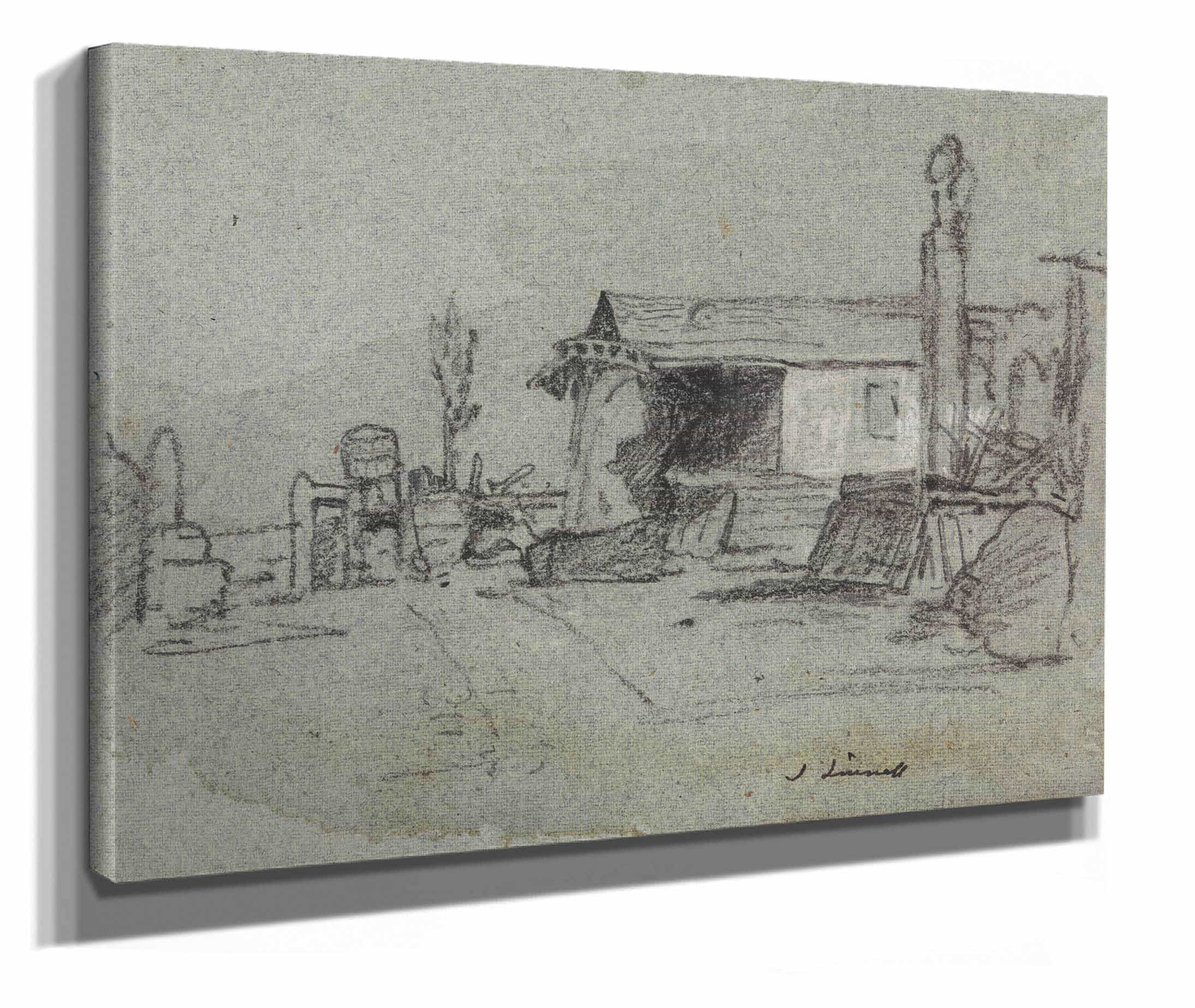 A Scene In The Edgware Road London by John Linnell