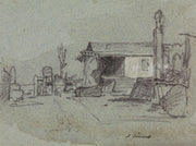 A Scene In The Edgware Road London by John Linnell