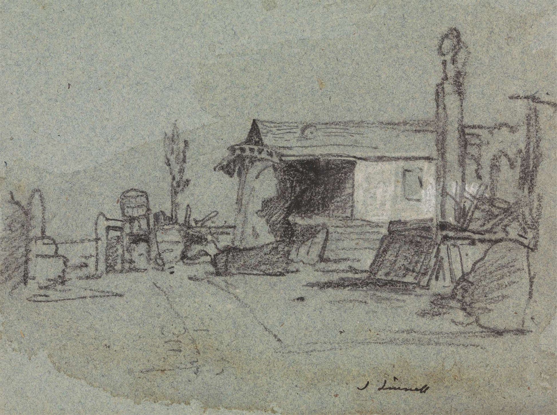 A Scene In The Edgware Road London by John Linnell