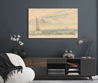 A Seascape With Two Sail Boats by John Constable