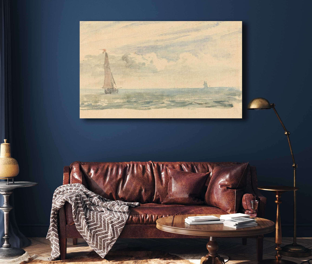 A Seascape With Two Sail Boats by John Constable