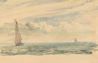 A Seascape With Two Sail Boats by John Constable