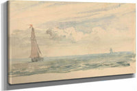 A Seascape With Two Sail Boats by John Constable