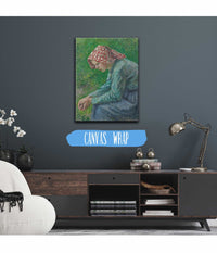 A Seated Peasant Woman by Camille Pissarro