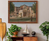 A Section The Church Of Saints Cosmas And Damian by Christoffer Wilhelm Eckersberg