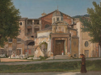 A Section The Church Of Saints Cosmas And Damian by Christoffer Wilhelm Eckersberg
