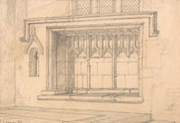 A Sedilia In Upwell Church Norfolk by John Sell Cotman