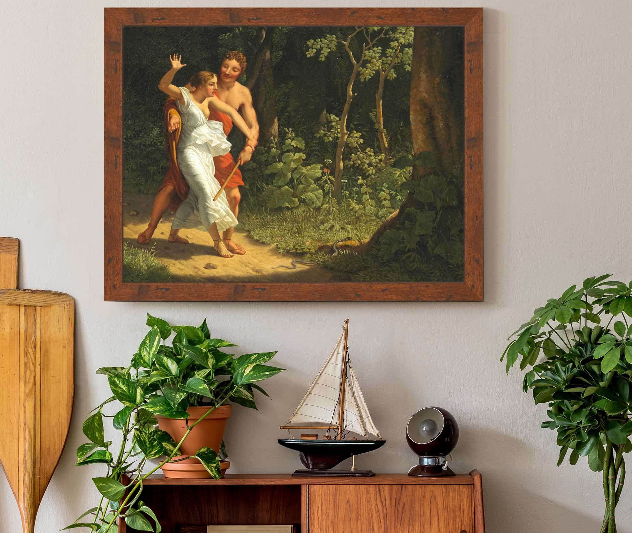 A Seduction Scene In A Forest by Christoffer Wilhelm Eckersberg