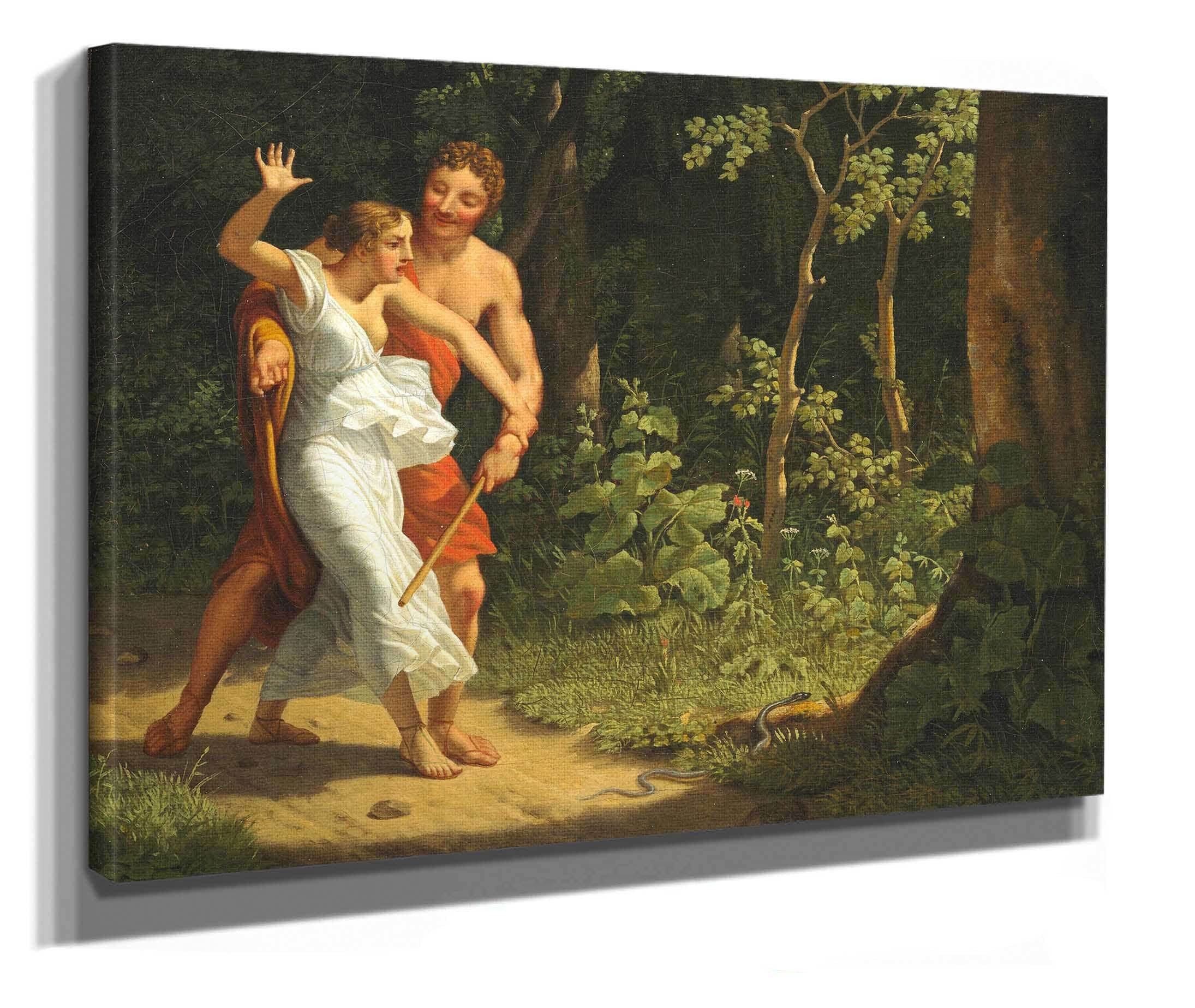 A Seduction Scene In A Forest by Christoffer Wilhelm Eckersberg