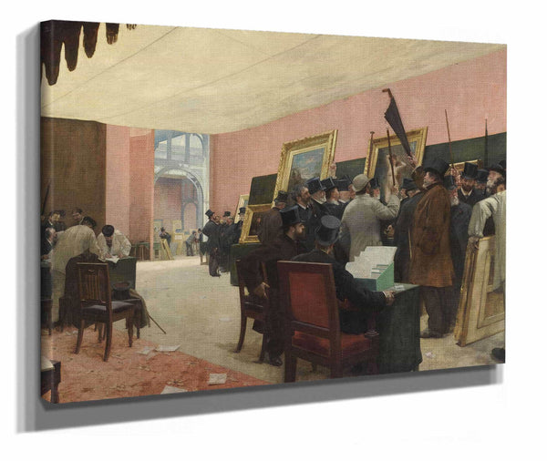A Session Of The Painting Jury by Henri Gervex