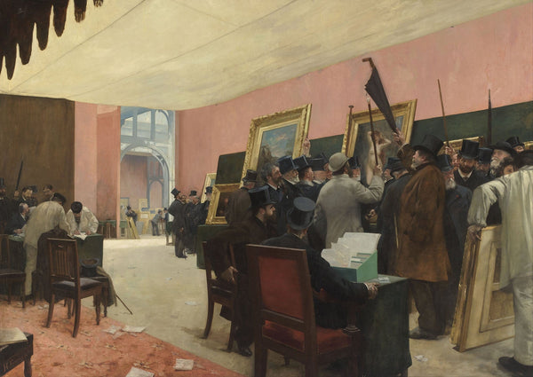A Session Of The Painting Jury by Henri Gervex