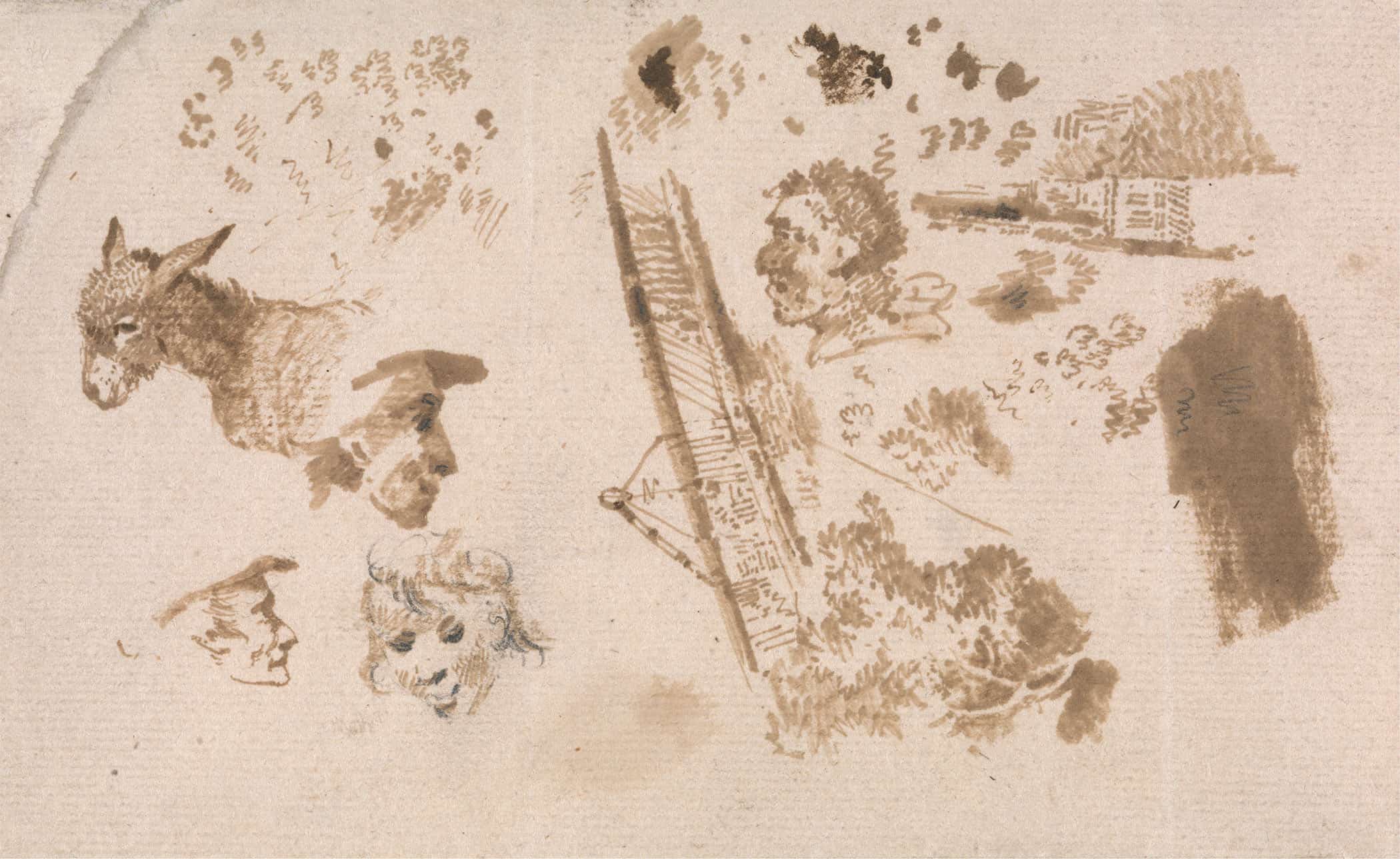 A Sheet Of Slight Sketches by James Ward
