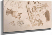 A Sheet Of Slight Sketches by James Ward