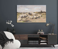 A Shepherd Resting With His Flock by Rosa Bonheur