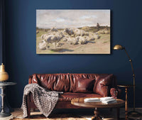 A Shepherd Resting With His Flock by Rosa Bonheur