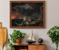 A Shipwreck With Figures Coming Ashore by Claude Joseph Vernet