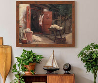 A Slaughterhouse In Hellebaek by Carl Bloch