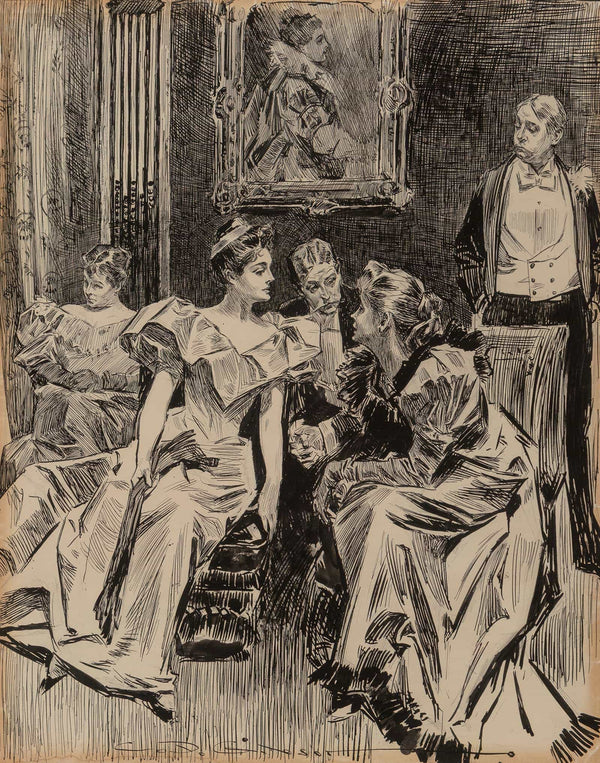 A Social Gathering by Charles Dana Gibson