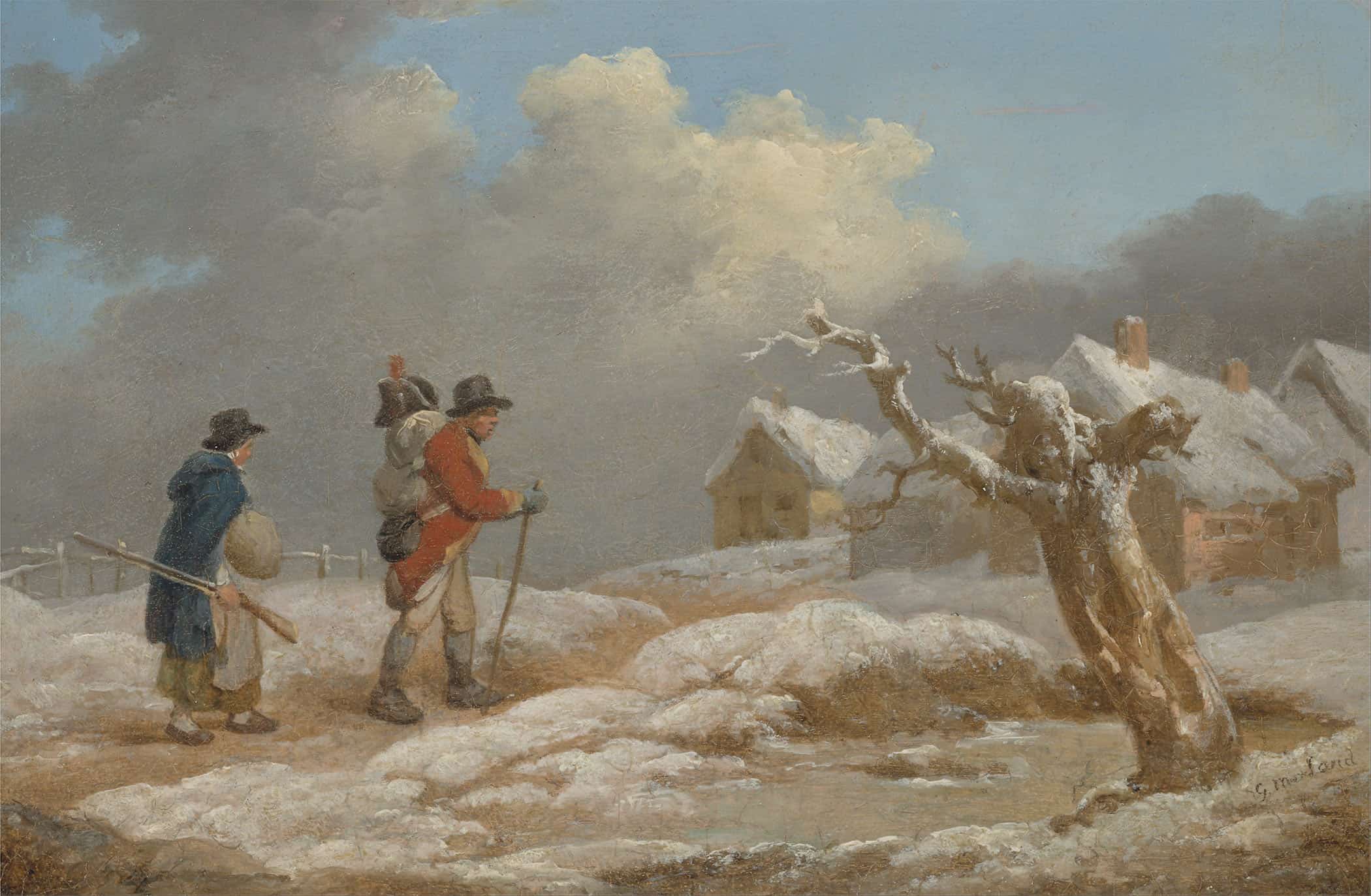A Soldiers Return by George Morland