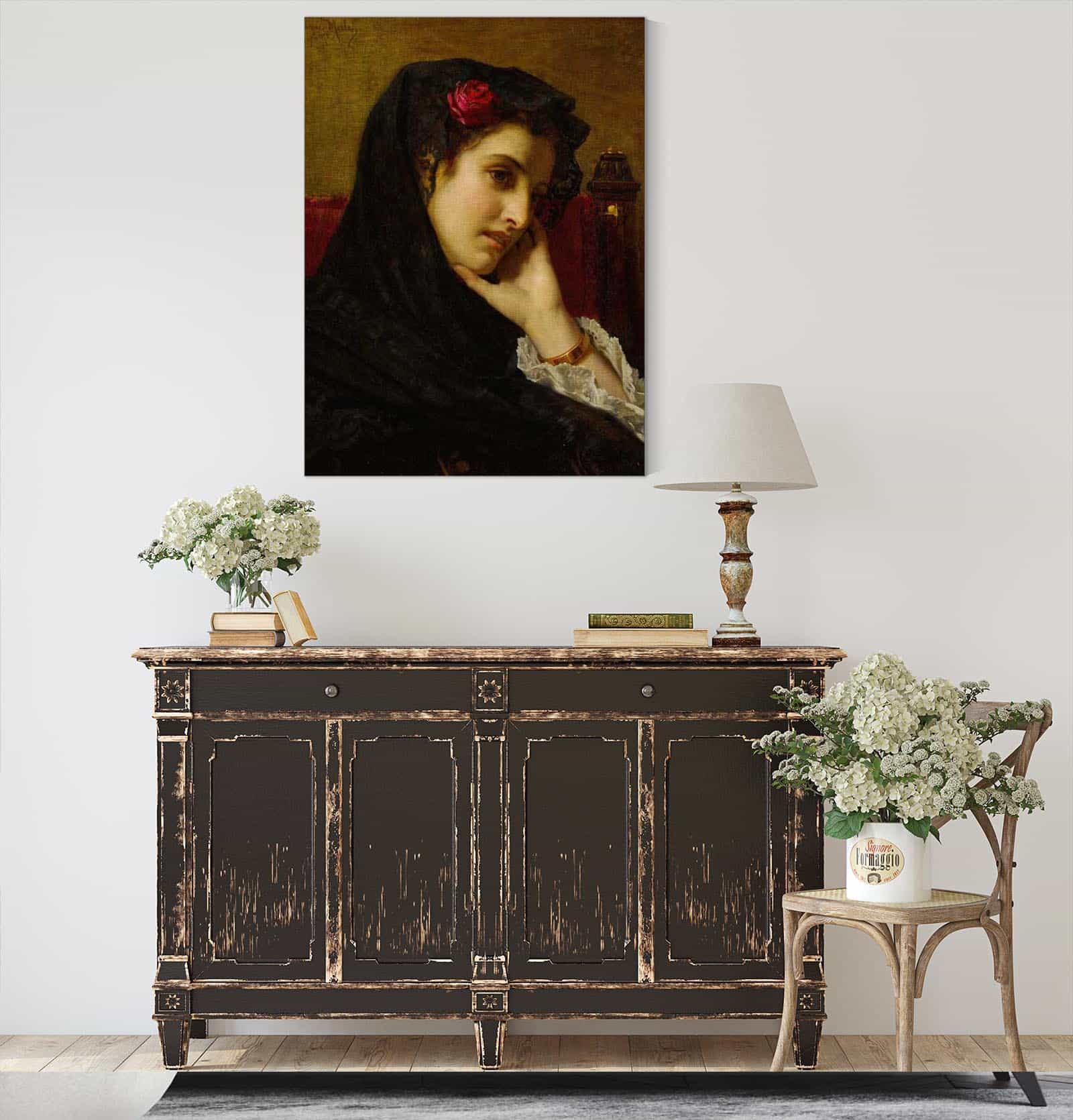 A Spanish Beauty by Hugues Merle