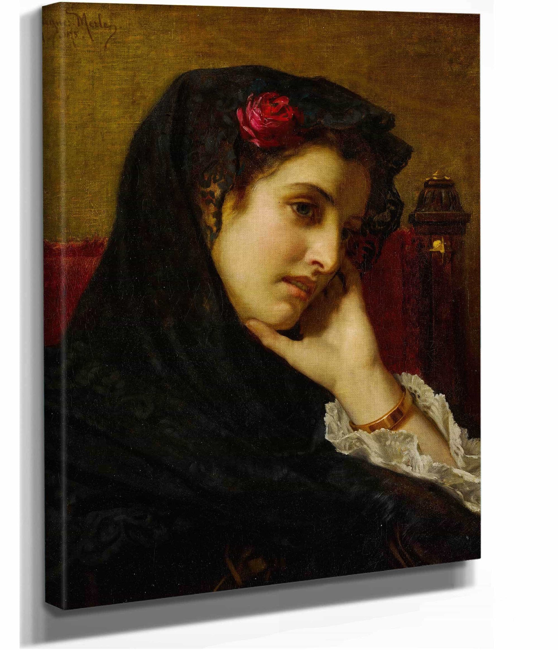 A Spanish Beauty by Hugues Merle