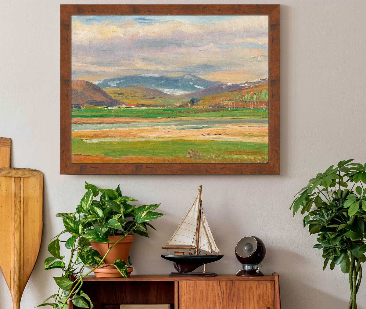 A Spring Landscape At The Foot Of The Tatras by Ladislav Mednyanszky