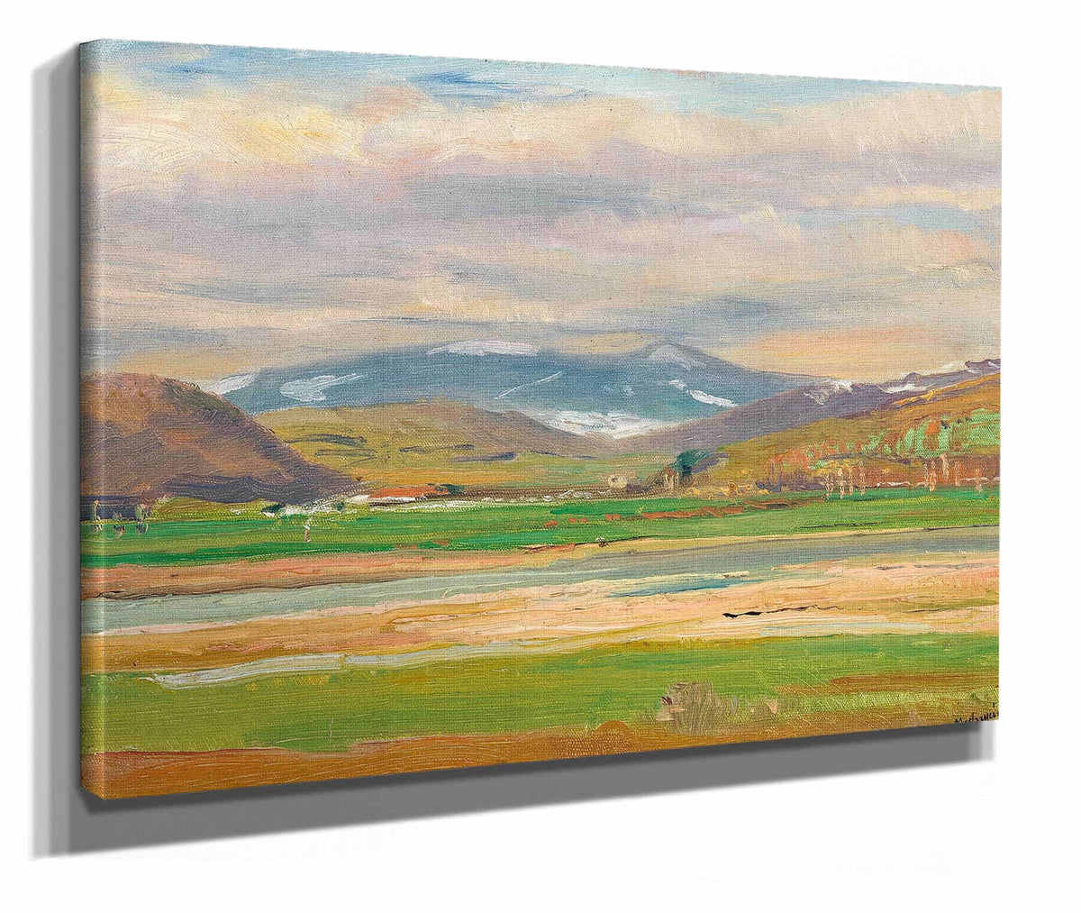 A Spring Landscape At The Foot Of The Tatras by Ladislav Mednyanszky