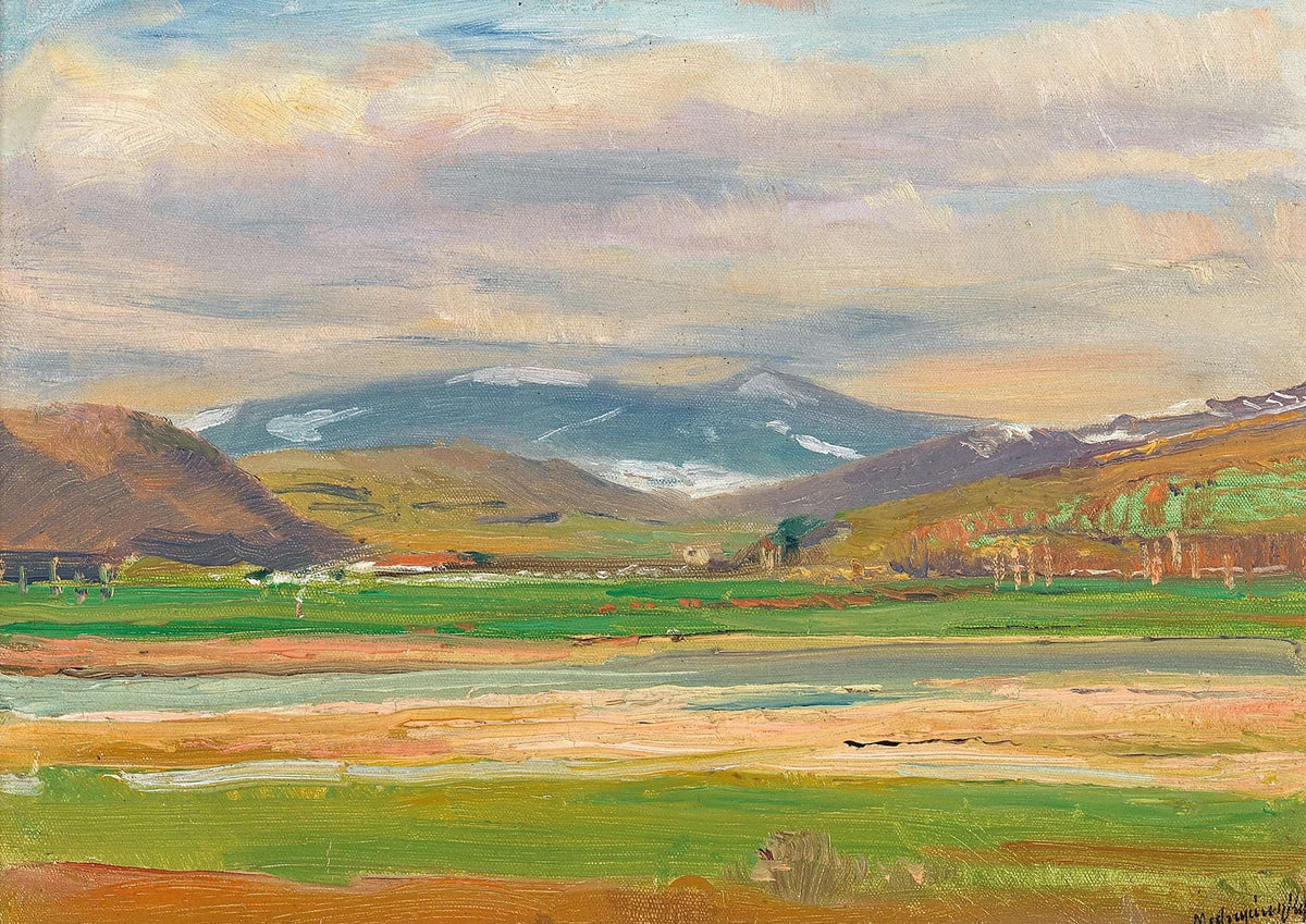 A Spring Landscape At The Foot Of The Tatras by Ladislav Mednyanszky