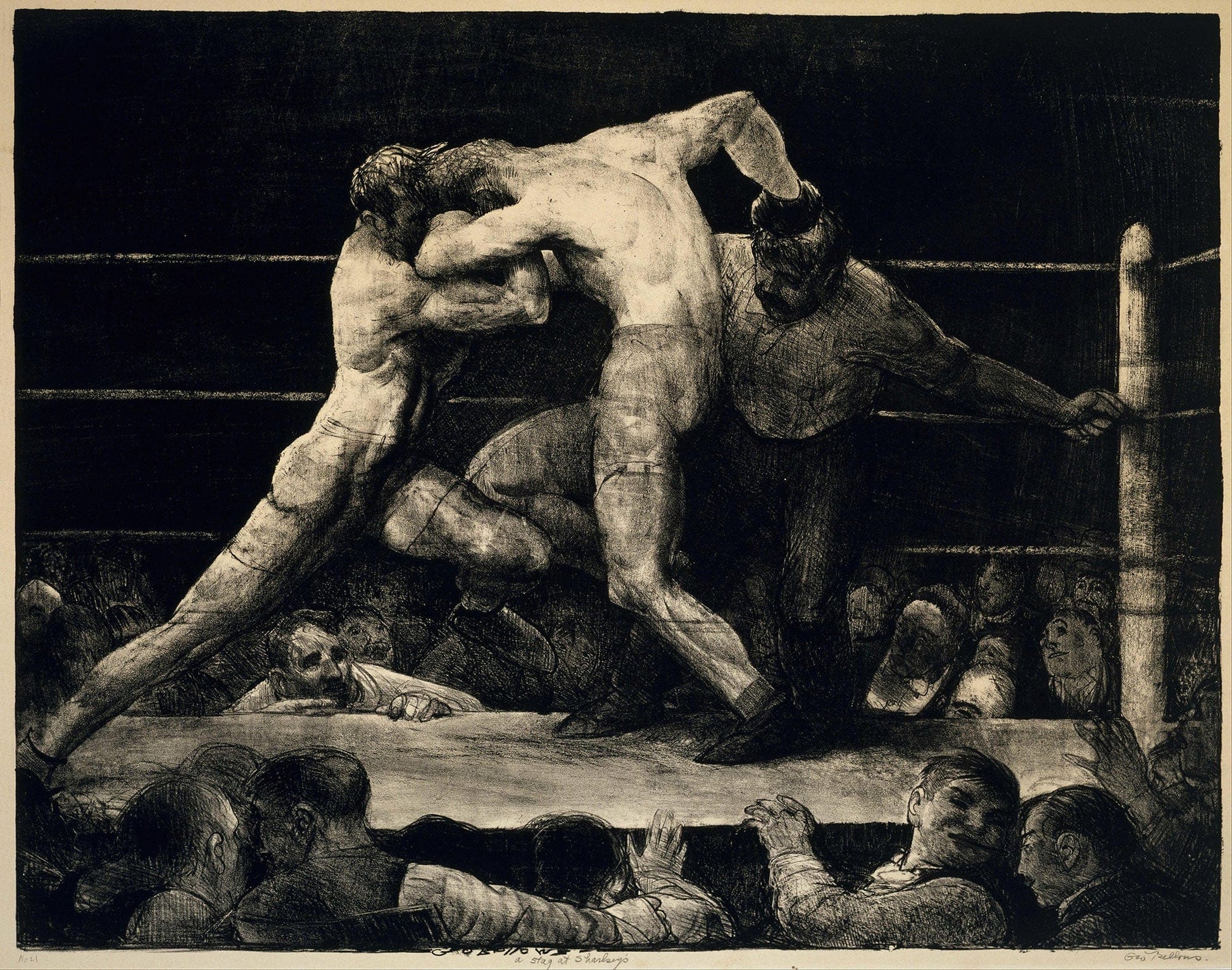 A Stag At Sharkeys by George Wesley Bellows
