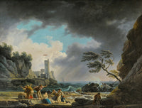 A Storm Near A Rocky Coast by Claude Joseph Vernet