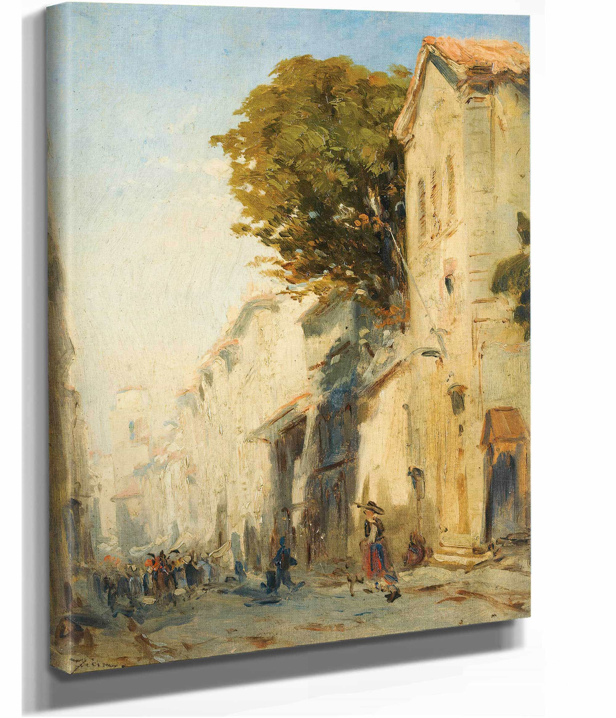 A Street In Martigues by Felix Ziem