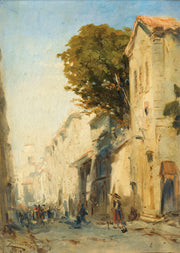A Street In Martigues by Felix Ziem