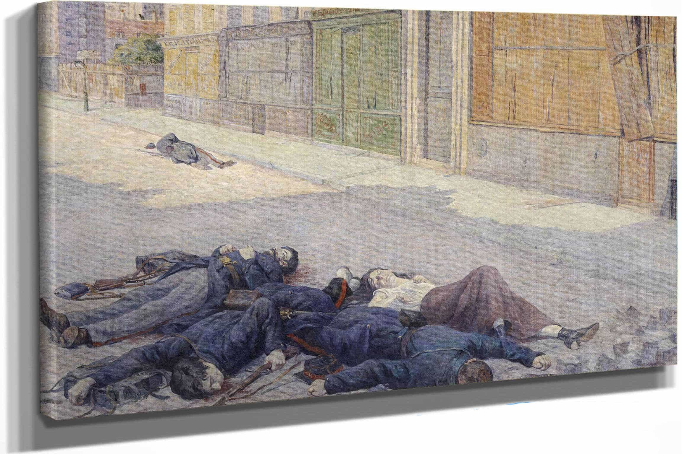 A Street In Paris In May Between And by Maximilien Luce