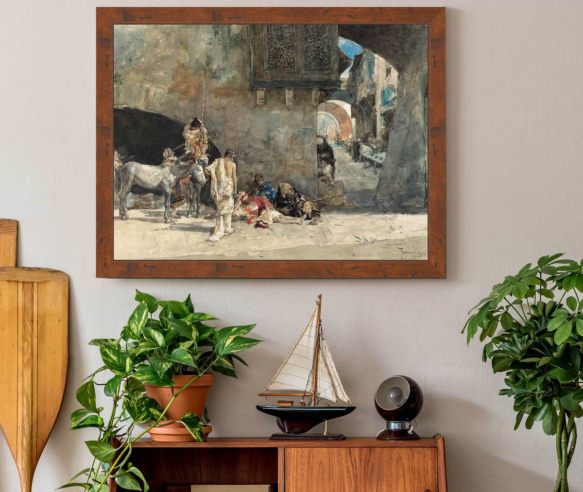 A Street In Tangiers Or by Mariano Fortuny Marsal