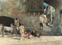 A Street In Tangiers Or by Mariano Fortuny Marsal